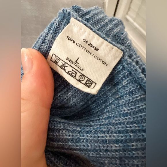 🧵Mansted🧵 Ribbed Cotton Sweater / Size L - Picture 5 of 5